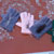 hand made gloves on tables